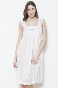 Bethan - Cotton Voile  Wide Strappy Nightdress